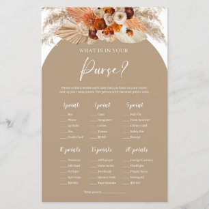 Papier Terracotta brûlé orange ce qui est dans votre sac