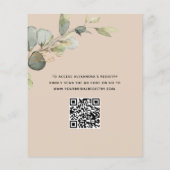 Papier Terracotta Brunch & Bubbly QR Code Invitation (Dos)