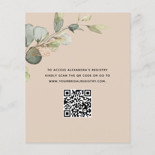 Papier Terracotta Brunch & Bubbly QR Code Invitation (Dos)