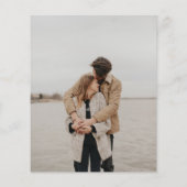 Papier Terracotta Nous sommes engagés Faire-part Fiançail (Dos)