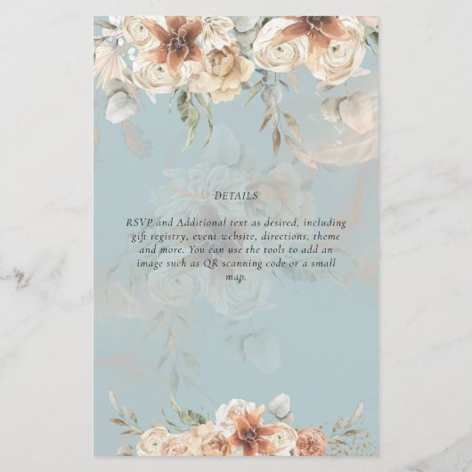 Papier Terracotta Pampas Grass BOHO Mariage (Dos)