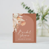 Papier Terracotta pampas herbe moderne douche nuptiale je (Debout devant)