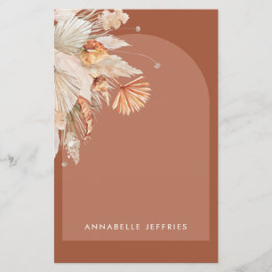 Papier Terracotta pampas herbe moderne nuptiale douche