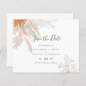 Papier Terracotta Pampas Mariage Tropical Grass (Devant / Derrière)