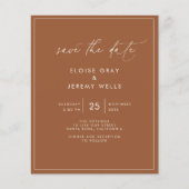Papier Terracotta Save the Date (Devant)