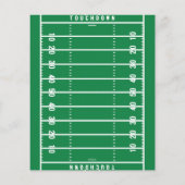 Papier Terrain de football mignon et ruban Budget 1er ann (Dos)