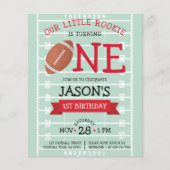 Papier Terrain de football mignon et ruban Budget 1er ann (Devant)