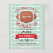 Papier Terrain de football mignon et Ruban Budget Anniver (Devant)