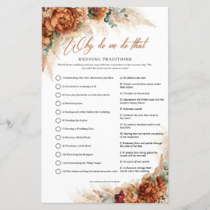 Papier Terre cuite cuivre floral pampas Pourquoi faisons-