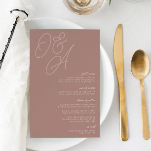 Papier Terre cuite Mariage de monogramme de filigrane d