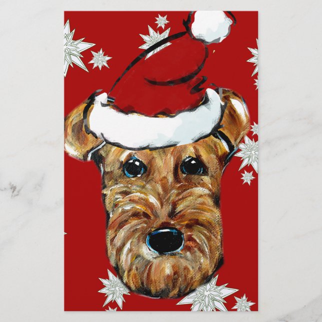 PAPIER TERRIER AIRDALÉ (Devant)