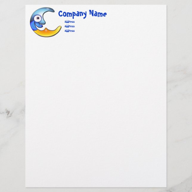 Papier Tête de lettre de Crazy Moon (Devant)