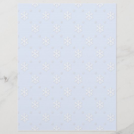 Papier Tête de lettre de flocon de neige (Devant)