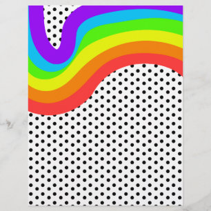 Papier Tête de lettre du lauréat du prix Retro Rainbow