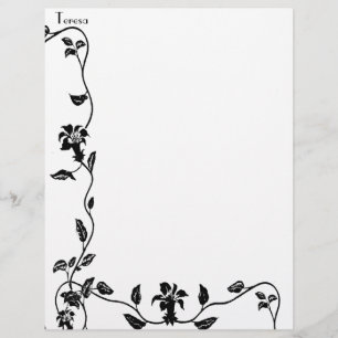 Papier Tête de lettre personnalisée Vignes vintages