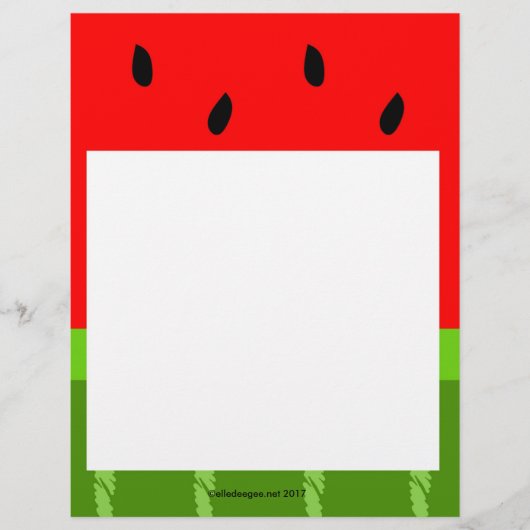 Papier Tête de pastèque (Devant)