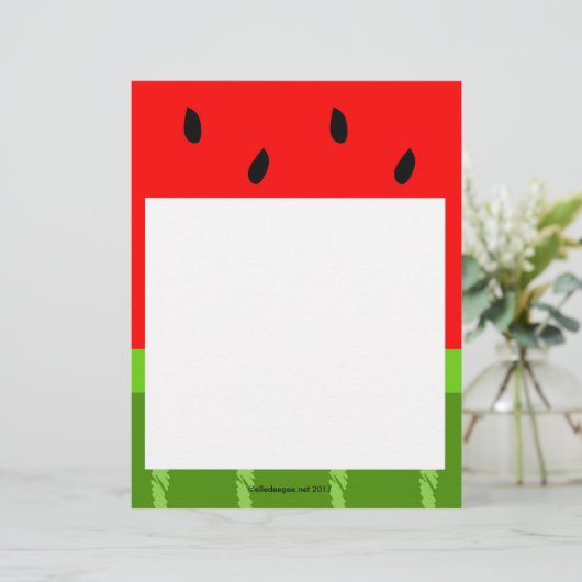 Papier Tête de pastèque (Debout devant)