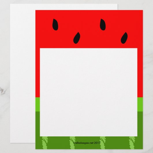 Papier Tête de pastèque (Devant / Derrière)
