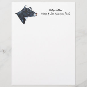 Papier Tête de vache : Peinture de la vache Holstein