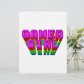 Papier Texte de la fille du joueur (Debout devant)