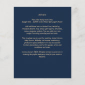 Papier Texte Or BUDGET Monochrome double face élégant (Dos)