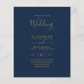 Papier Texte Or BUDGET Monochrome double face élégant (Devant)