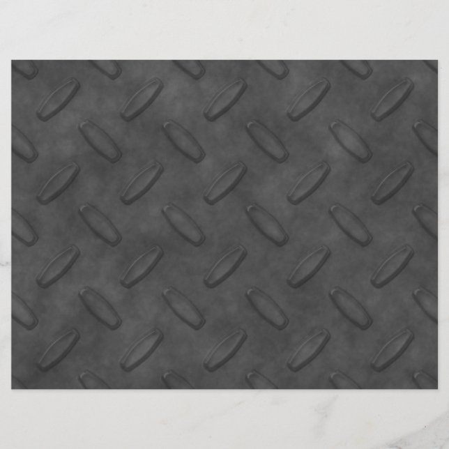 Papier Texture en tôle diamant gris foncé (Devant)