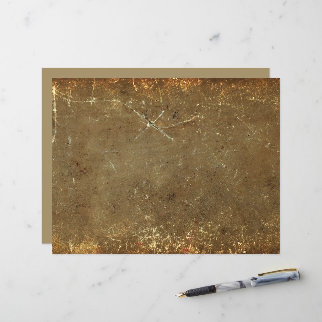 Papier Texture Grunge Rustique Brown Beige Vieux Vintage (Devant/Arrière en situation)