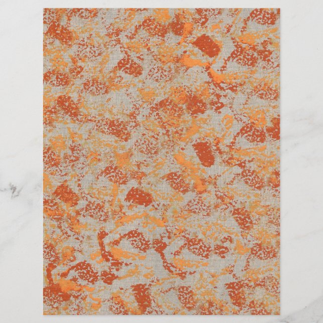 Papier Textures Abstraites dans les couleurs de l'automne (Devant)