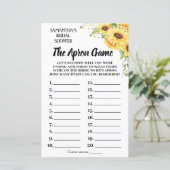 Papier Tha Apron nuptiale douche jeu anglais espagnol (Debout devant)