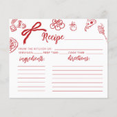 Papier Thats Amore Italian theme Bridal Recipe card (Devant)