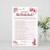 Papier That's Amore Who Knows the Bride Best Bridal Game (Debout devant)