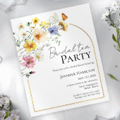 Papier Thé de mariée | Fête des mariées Boho Fleur sauvag