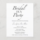 Papier Thé de mariée | Fête des mariées noire et blanche (Devant)