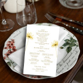 Papier The Golden Hour Grace Photo Floral Wedding Program