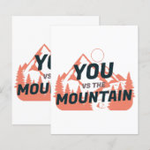 Papier The Mountains are calling and I must go (Devant / Derrière)