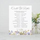 Papier Thé nuptiale préférerait-elle Fête des mariées jeu (Debout devant)