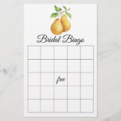 Papier The Perfect Pear Bridal shower bingo game (Devant)