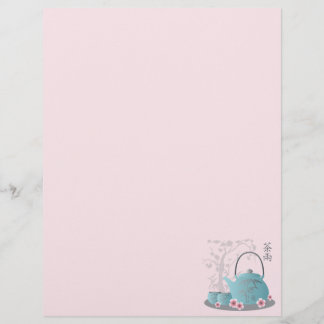 Papier Thé pour deux" Thé et fleurs