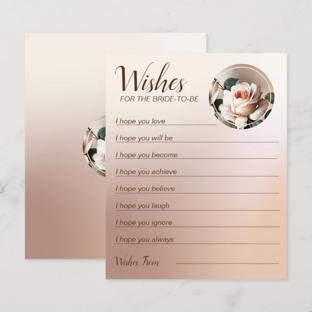 Papier Thé Rose Fête des mariées Wings Jeu (Devant / Derrière)