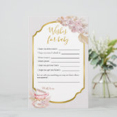 Papier Thé vintage Pour Bébé (Debout devant)