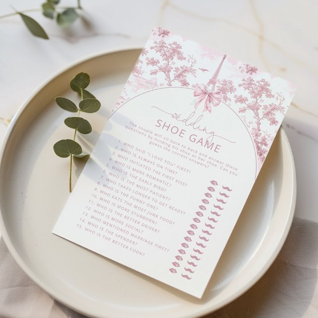Papier The wedding shoe game Toile French bridal game (Créateur téléchargé)