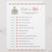 Papier Thème de la douche de voyage bébé nuptiale lui ou  (Devant / Derrière)