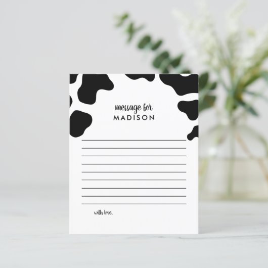 Papier Thème de la vache sainte Anniversaire Heure Capsul (Debout devant)