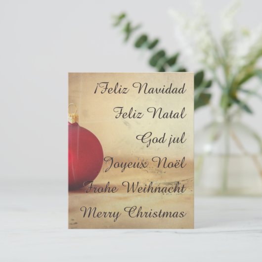 Papier Thème de Noël avec balle de Noël (Debout devant)