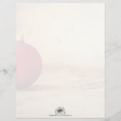 Papier thème de Noël avec boule de Noël (Dos)