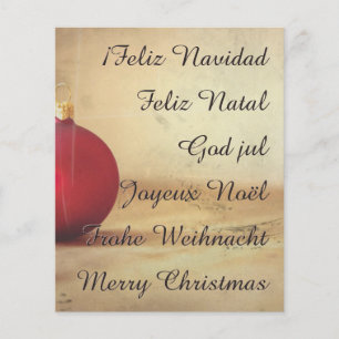 Papier thème de Noël avec boule de Noël