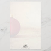 Papier thème de Noël avec boule de Noël (Dos)