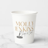 Papier Thème de soirée cuisine Bachelorette Gobelets en p (Verso)