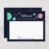 Papier Thème Espace Douche Conseils pour la maman à être (Devant / Derrière)